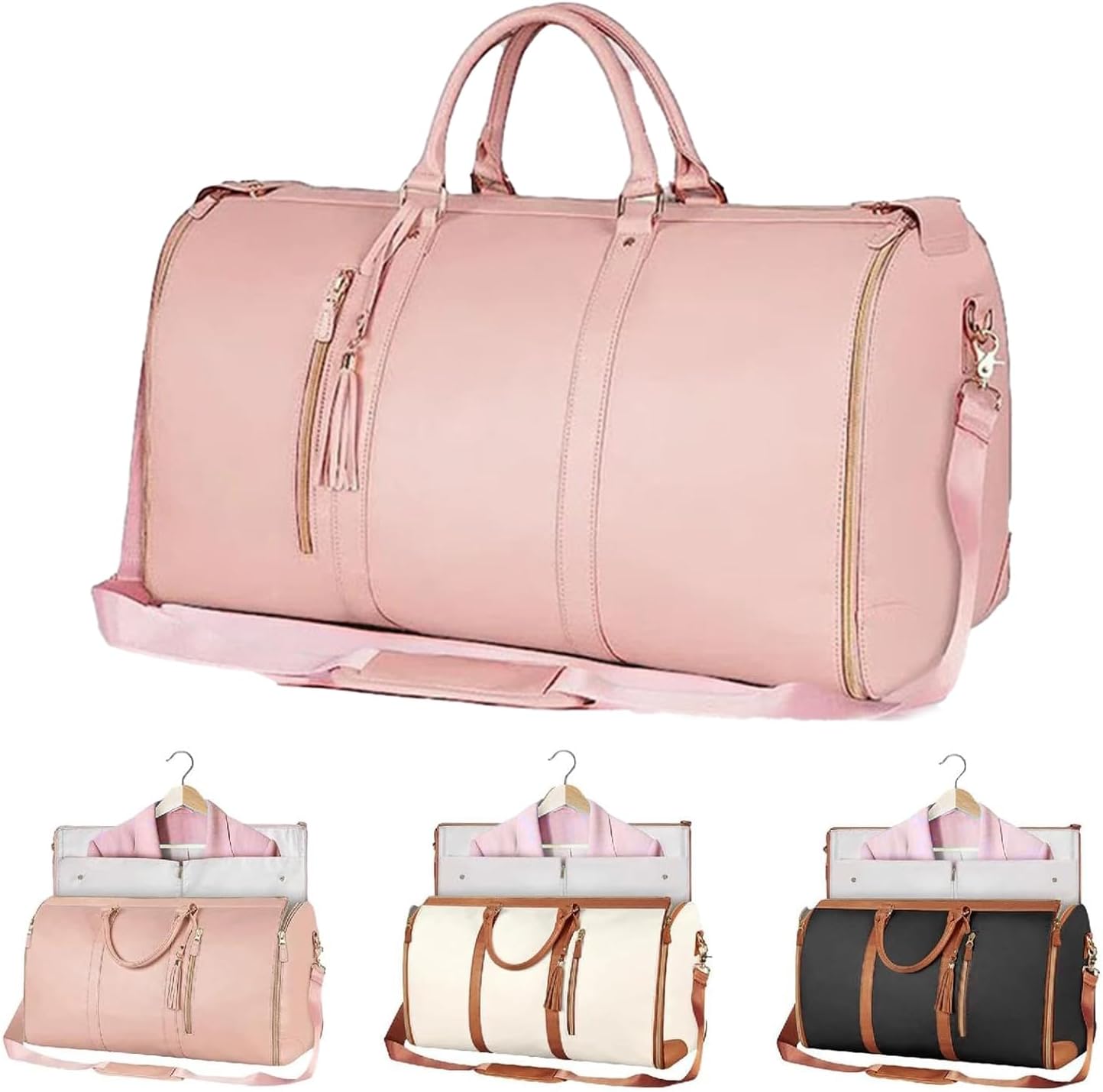Sac de Voyage Pliable 2-en-1 – Porte-costume & Sac à Main Grand Format