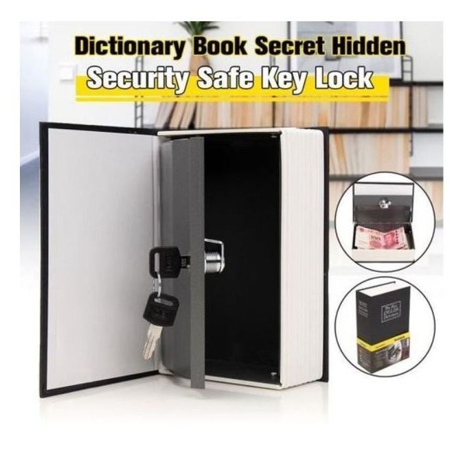 Coffre-fort caché en forme de livre – BookSafe sécurisé avec clé