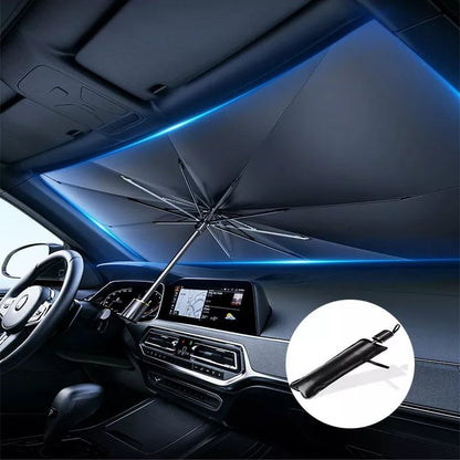 Pare-soleil voiture pliable type parapluie – Protection anti-chaleur UV