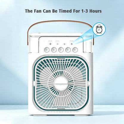 Mini Ventilateur Portable USB avec Réservoir à Glaçons – Ventilateur & Humidificateur 3 en 1