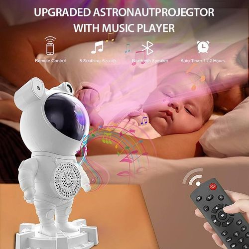Projecteur LED Ciel Étoilé Astronaute avec Haut-Parleurs Bluetooth – Ambiance magique !