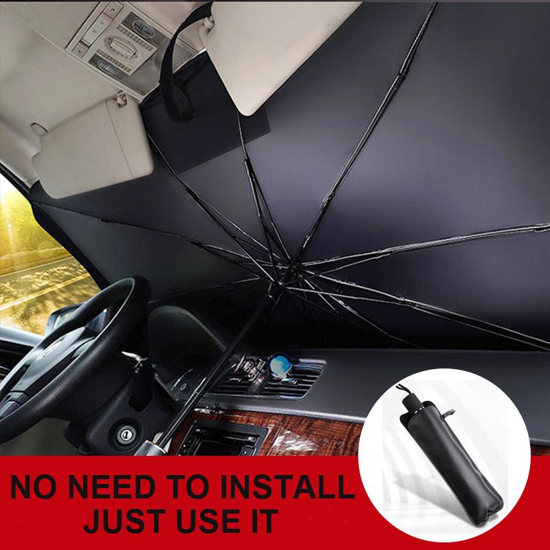 Pare-soleil voiture pliable type parapluie – Protection anti-chaleur UV