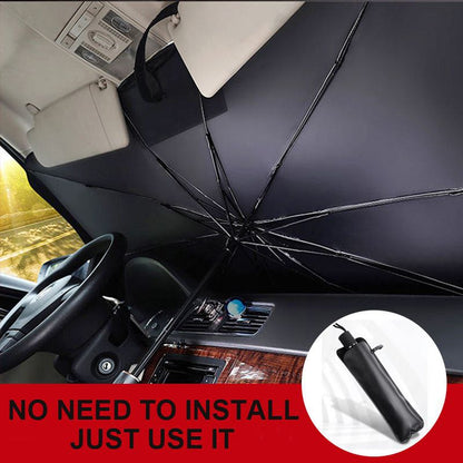 Pare-soleil voiture pliable type parapluie – Protection anti-chaleur UV