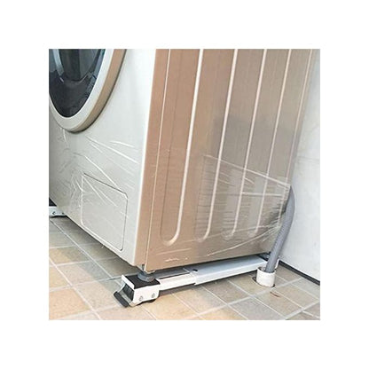 Support machine à laver & frigo avec rails et roulettes – Base extensible réglable
