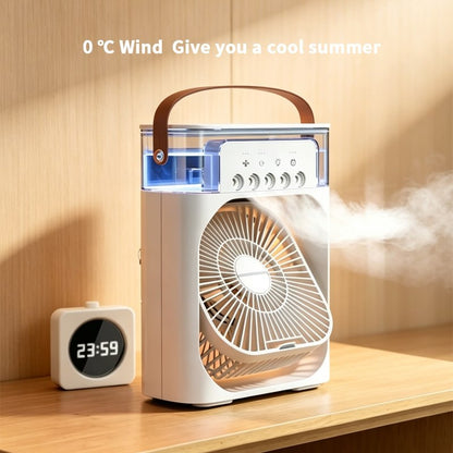 Mini Ventilateur Portable USB avec Réservoir à Glaçons – Ventilateur & Humidificateur 3 en 1