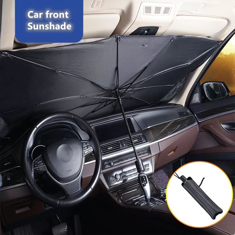 Pare-soleil voiture pliable type parapluie – Protection anti-chaleur UV