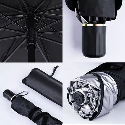 Pare-soleil voiture pliable type parapluie – Protection anti-chaleur UV