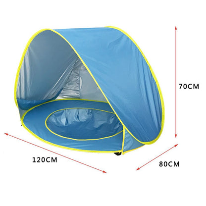 Tente de Plage Pop-Up Bébé Anti-UV UPF 50+ – Abri Solaire et Tente de Jeu Portable