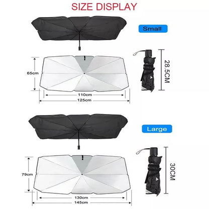 Pare-soleil voiture pliable type parapluie – Protection anti-chaleur UV