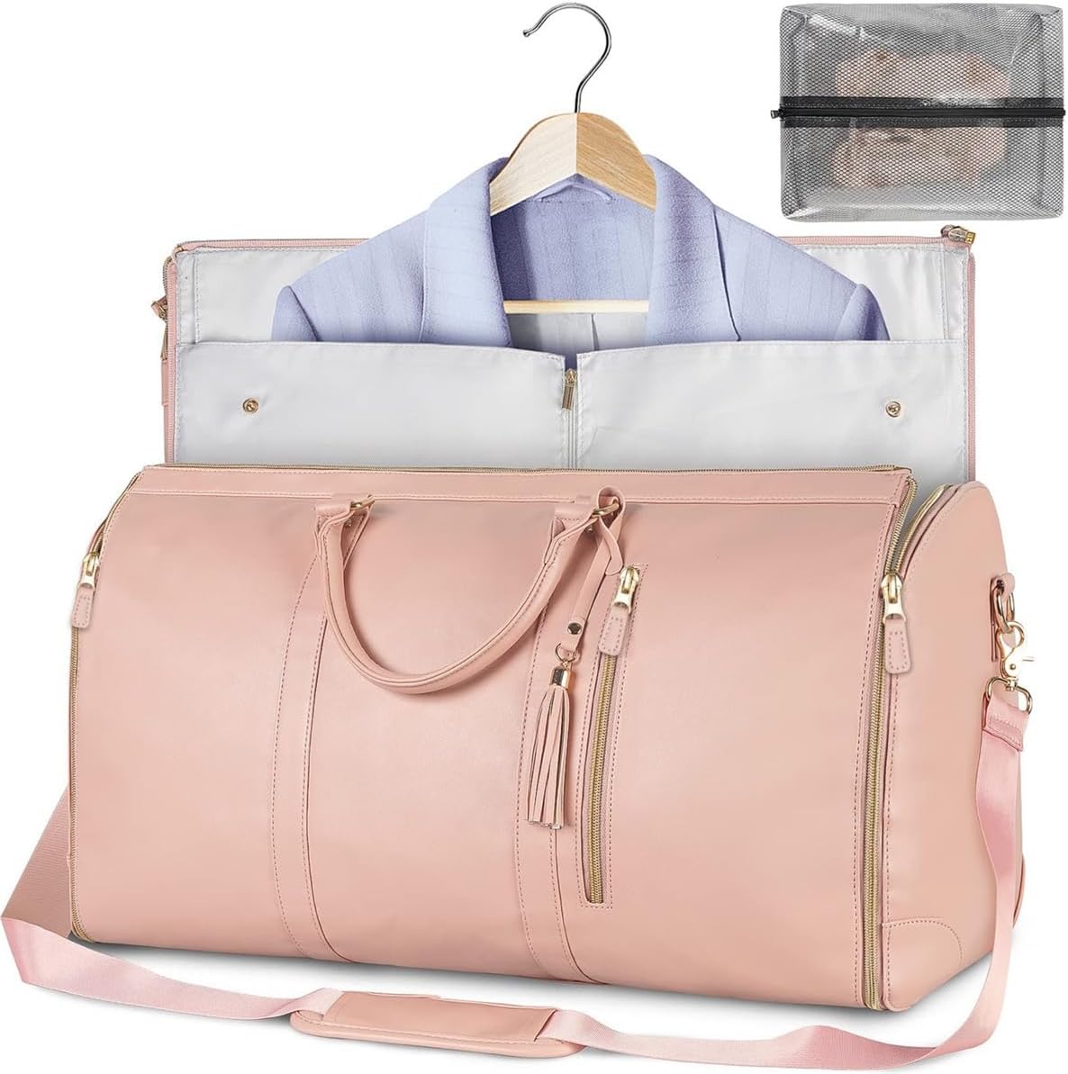 Sac de Voyage Pliable 2-en-1 – Porte-costume & Sac à Main Grand Format