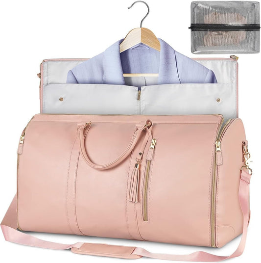 Sac de Voyage Pliable 2-en-1 – Porte-costume & Sac à Main Grand Format